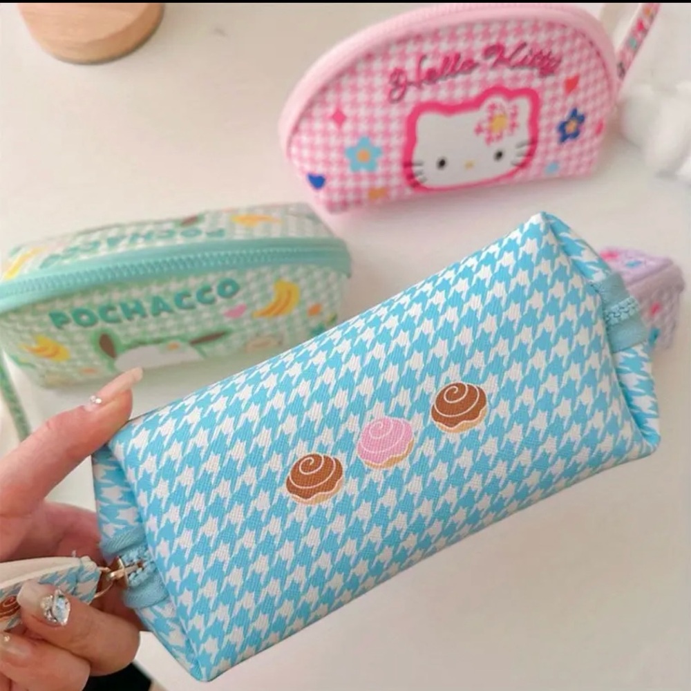 Pochacco Two-Piece Set Sanrio Japanese Cute Cosmetic Bag Storage Bag - Picture 11 of 14